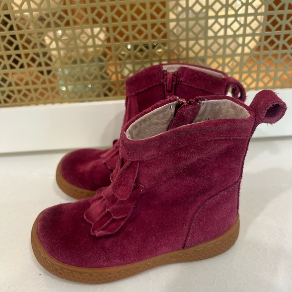 Livie & Luca Kids Ruffle Boots - Pink size 7 - Picture 4 of 8